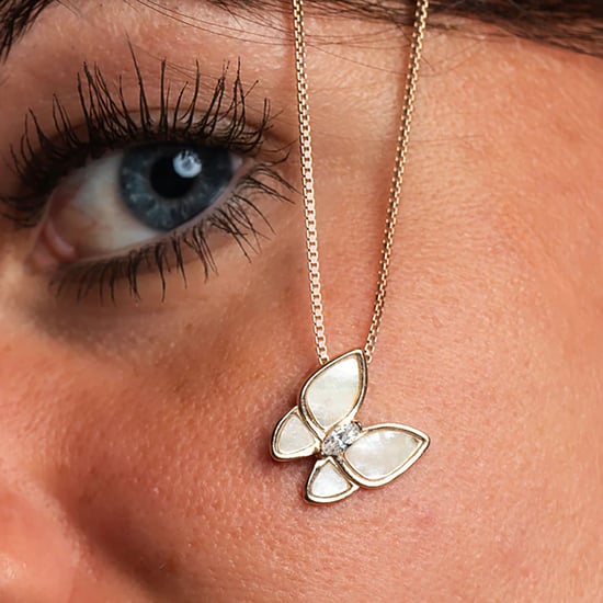 Damenkette mit Schmetterlingsanhänger, roségold plattiert, 925 Sterling Silber BICLL016 - Image 2