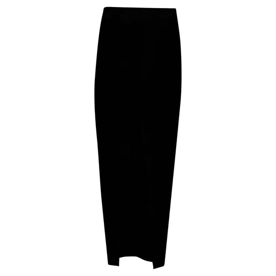 Rick Owens taillierter Midirock aus schwarzer Viskose - Image 1