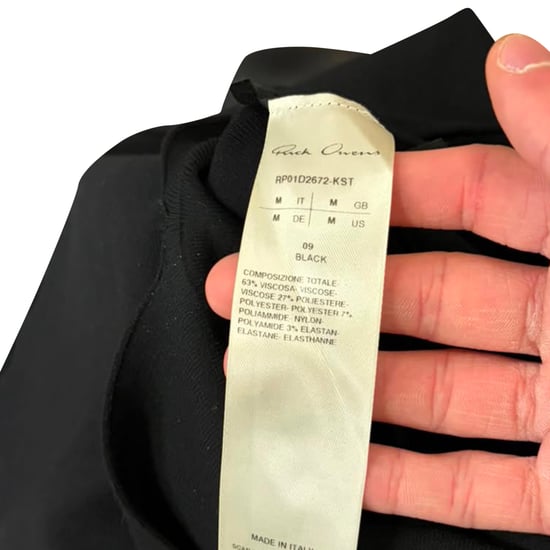 Rick Owens taillierter Midirock aus schwarzer Viskose - Image 3