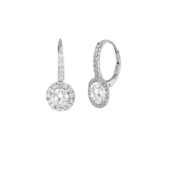 Damen Creolen aus 925er Sterlingsilber mit Zirkonia BIPE073 - Image 1