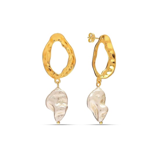 Frauen Ohrringe mit Barockperle aus 925 Sterling Silber BIPE067 - Image 1