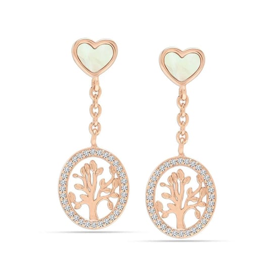 Damen Baum des Lebens Ohrhänger 925 Sterling Silber BIPE021 - Image 1