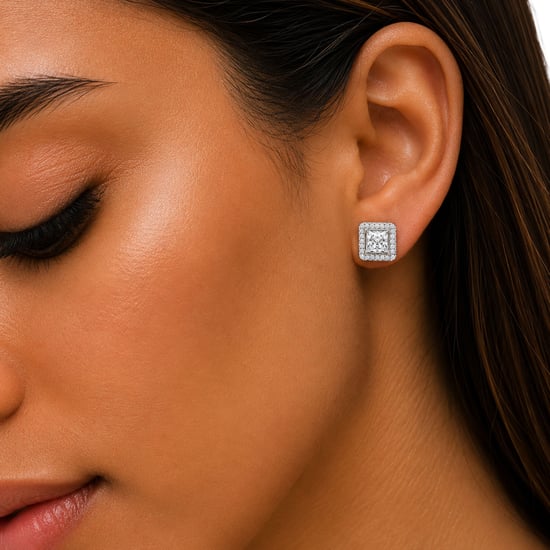 Echte Funkel Ohrringe für Damen aus 925 Sterling Silber mit Zirkonia - Image 3