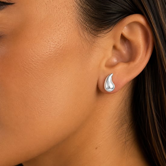 Damen Mini Tropfenohrringe aus 925 Sterling Silber BIPE058 - Image 2