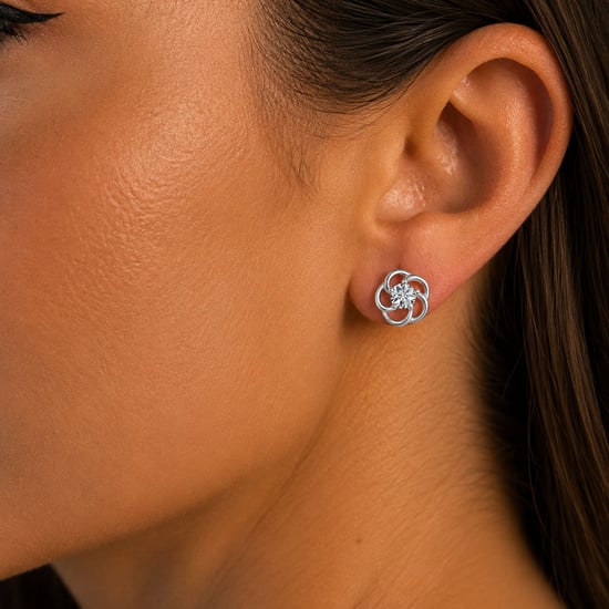 Frauen Ohrringe Blüte des Lichts aus 925 Sterling Silber BIPE082 - Image 3