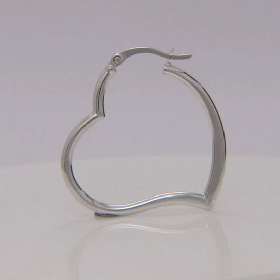 Damen Herz Ohrringe aus 925 Sterlingsilber BIPE033 - Image 3