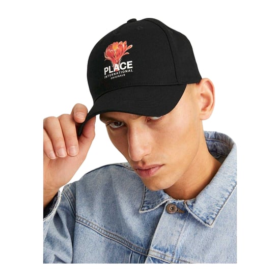 Jack And Jones - Baseball-Mütze, Leger (Schwarz/Rot Gesprenkelt) - Image 3