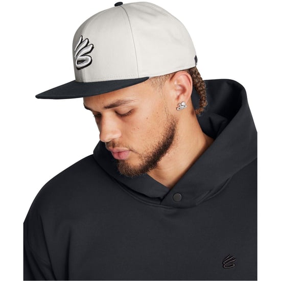 Under Armour - "Curry" Snapback Mütze für Herren, Flacher Schirm, Baumwolle (Weiß) - Image 3