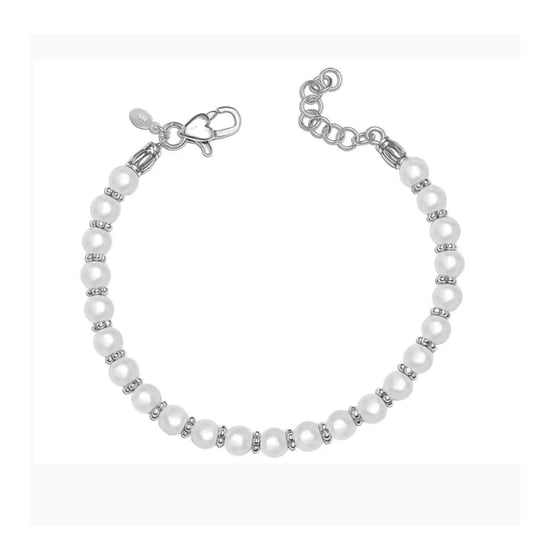 Bibei Perlenarmband mit Zirkonia aus 925er Sterlingsilber, Modell BIPU001 - Weiß - Image 1