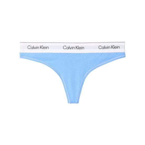 Calvin Klein - Thong für Damen, Baumwollmischung (Blau) - Image 1