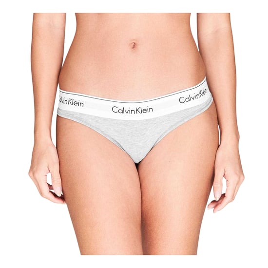 Calvin Klein - Thong für Damen, Baumwollmischung (Grau) - Image 3