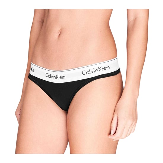 Calvin Klein - Thong für Damen, Baumwollmischung (Schwarz) - Image 3