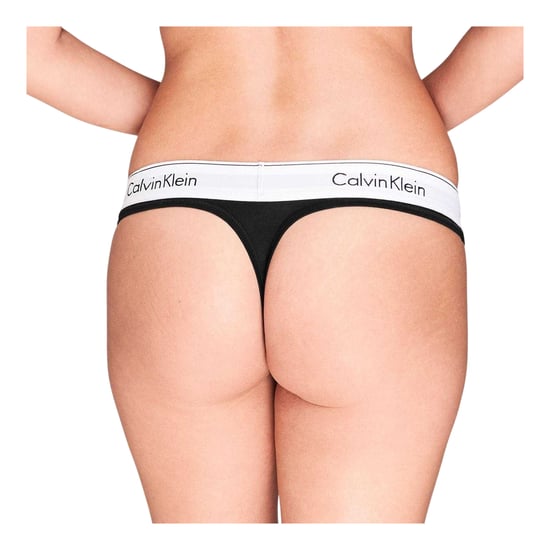 Calvin Klein - Thong für Damen, Baumwollmischung (Schwarz) - Image 4