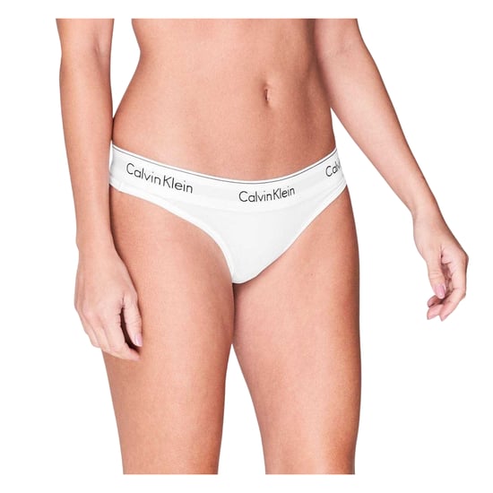 Calvin Klein - Thong für Damen, Baumwollmischung (Weiß) - Image 3