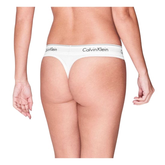 Calvin Klein - Thong für Damen, Baumwollmischung (Weiß) - Image 4