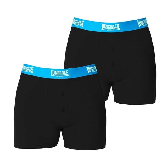 Lonsdale - Boxershorts für Herren (2er-Pack) (Schwarz/Leuchtendes Blau) - Image 2