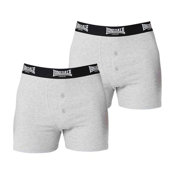 Lonsdale - Boxershorts für Herren (2er-Pack) (Grau) - Image 2