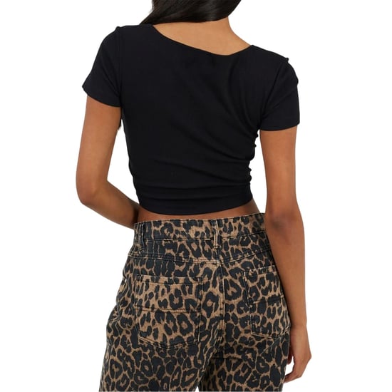 Brave Soul - Kurzes Top für Damen, Herzausschnitt (Schwarz) - Image 2