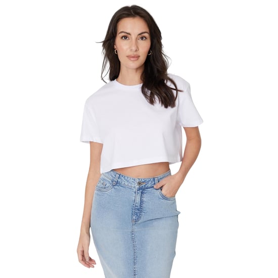 Be You - kurzes T-Shirt für Damen, Rundhalsausschnitt, Regulär (Weiß) - Image 1