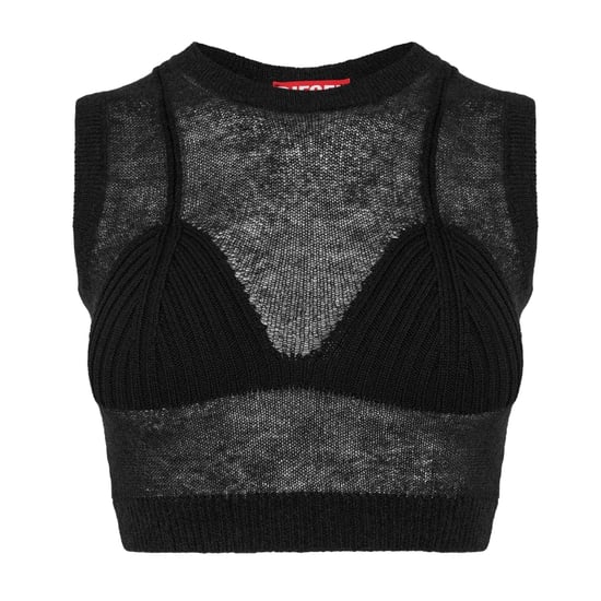 Diesel - "Arstica" Kurzes Top für Damen, Jerseyware (Schwarz) - Image 1