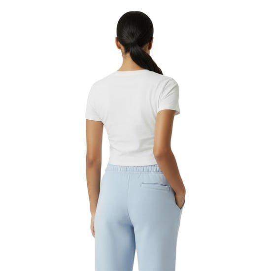 Jack Wills - kurzes T-Shirt für Damen, Baumwolle (Weiß) - Image 3