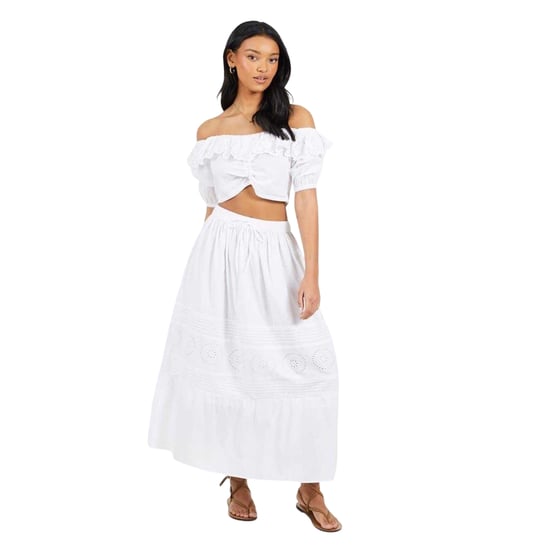 Brave Soul - Kurzes Top für Damen, Schulterfrei (Weiß) - Image 1