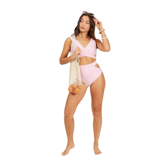 Brave Soul - Bikinihöschen für Damen, Hoch geschnitten (Pink) - Image 1