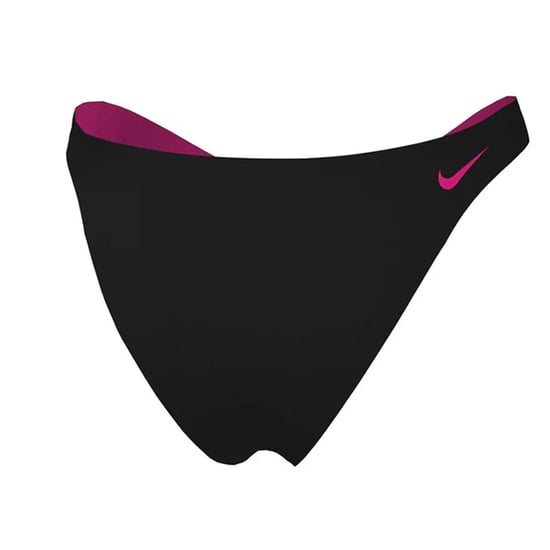Nike - Bikinihöschen für Damen, wendbar, Hohes Bein (Schwarz/Pink) - Image 3