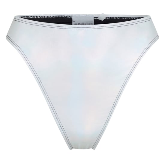 Brave Soul - Bikinihöschen für Damen, Hoch geschnitten (Silber metallic) - Image 2