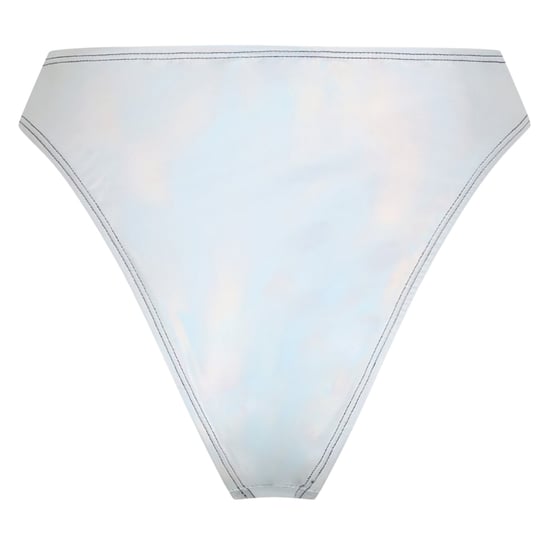 Brave Soul - Bikinihöschen für Damen, Hoch geschnitten (Silber metallic) - Image 3