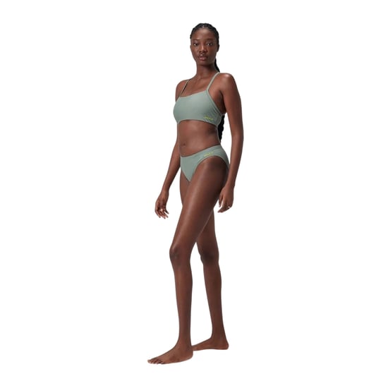 Speedo - Bikinihöschen für Damen, Hohes Bein (Grün) - Image 5