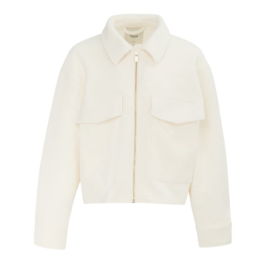 Firetrap - Jacke für Damen, kurz geschnitten, Teddy-Stoff (Cremefarbe) - Image 1