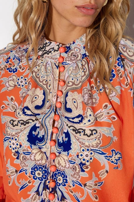 Paisley Woven Jumpsuit mit Bindeband-Detail - Image 4