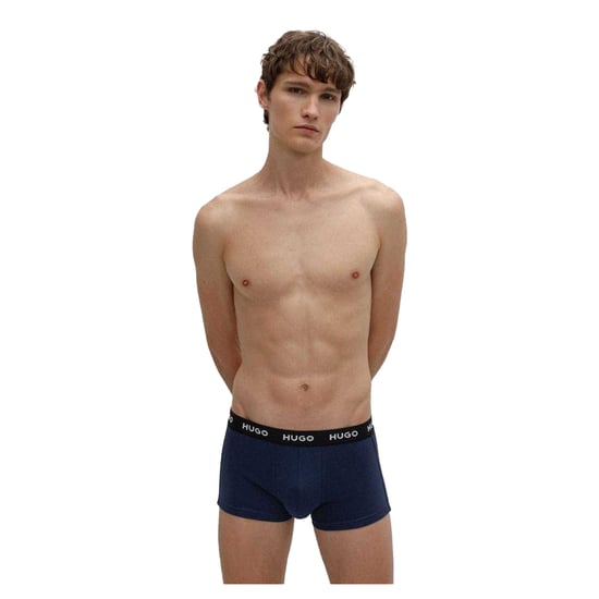Hugo - Boxershorts für Herren, Baumwollmischung (3er-Pack) (Marine) - Image 1