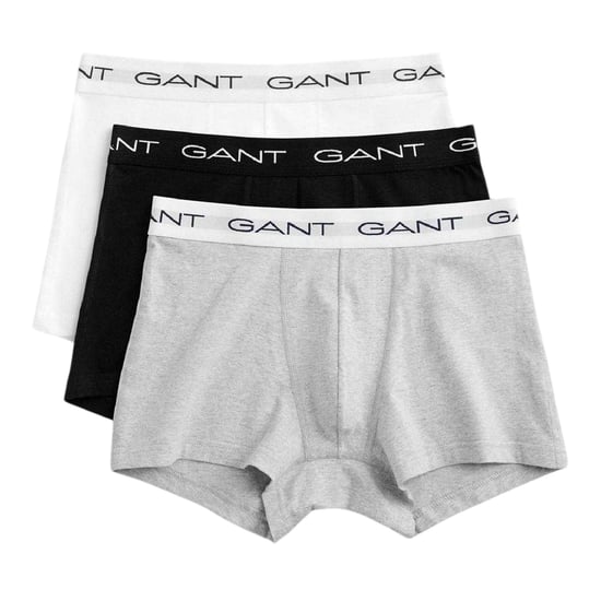 Gant - Boxershorts für Herren, Baumwollmischung, Schmal (3er-Pack) (Grau) - Image 2