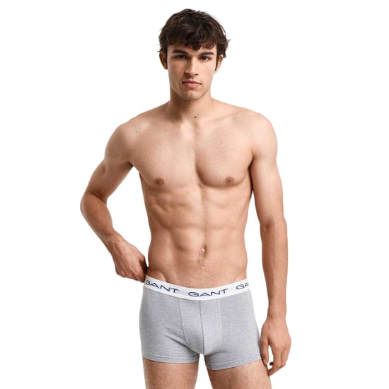 Gant - Boxershorts für Herren, Baumwollmischung, Schmal (3er-Pack) (Grau) - Image 3