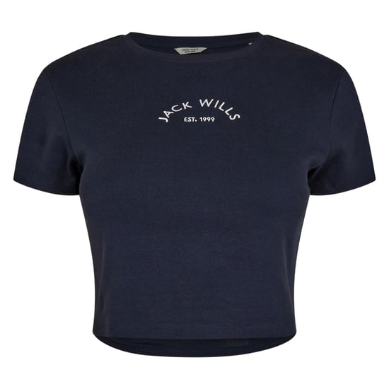 Jack Wills - kurzes T-Shirt für Damen, Baumwolle (Marine) - Image 1