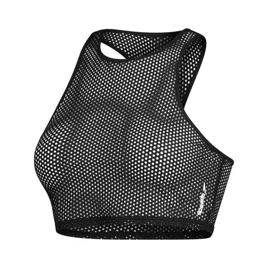 Speedo - Kurzes Top für Damen, Netzmaterial (Grau) - Image 1