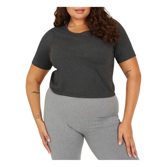Brave Soul - kurzes T-Shirt für Damen, Plus (Holzkohle) - Image 2