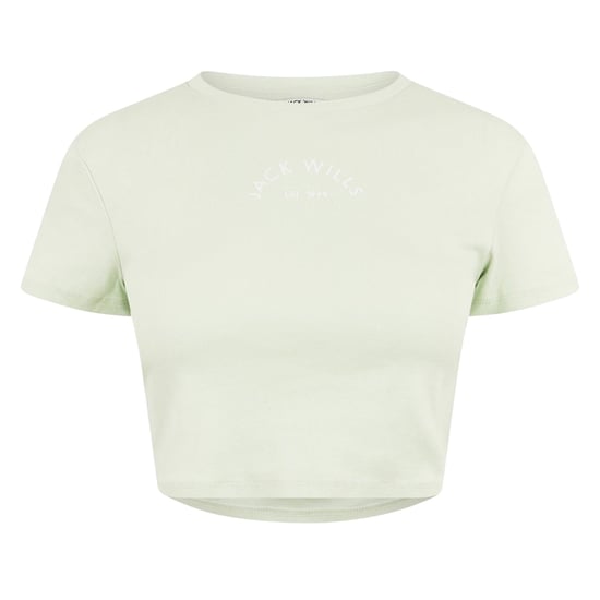 Jack Wills - kurzes T-Shirt für Damen, Baumwolle (Seeglas) - Image 2