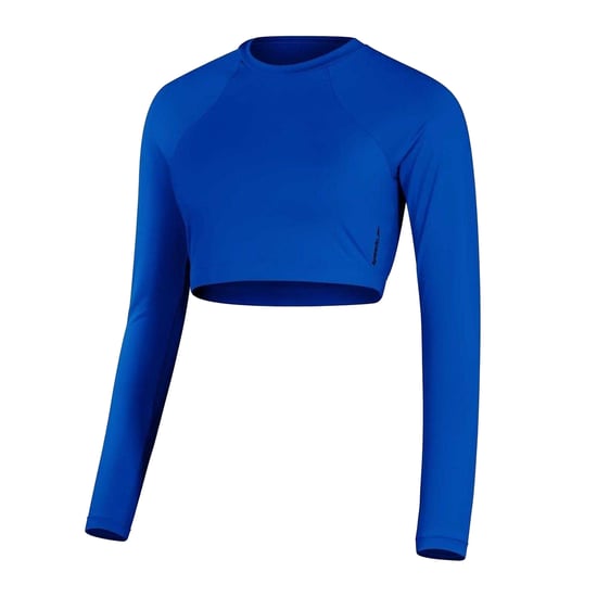 Speedo - Kurzes Top für Damen, Jersey, Athletisch, Raglanärmel (Blau) - Image 1