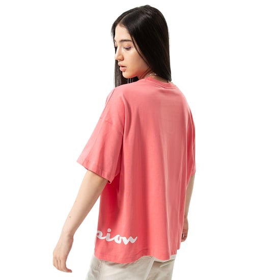 Champion - kurzes T-Shirt für Damen, Rundhalsausschnitt, Regulär (Pink) - Image 2