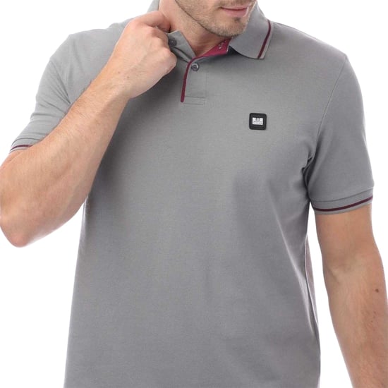 Weekend Offender - "Spello" Poloshirt für Herren (Grau) - Image 4