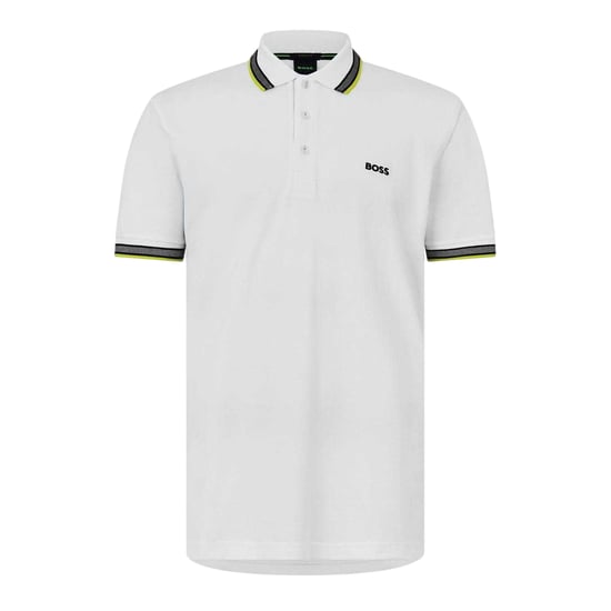 Boss - "Paddy" Poloshirt für Herren (Weiß/Grün) - Image 1