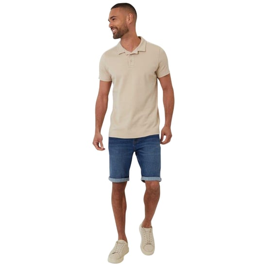 Threadbare - "Kirkby" Poloshirt für Herren (Steinfarben) - Image 1