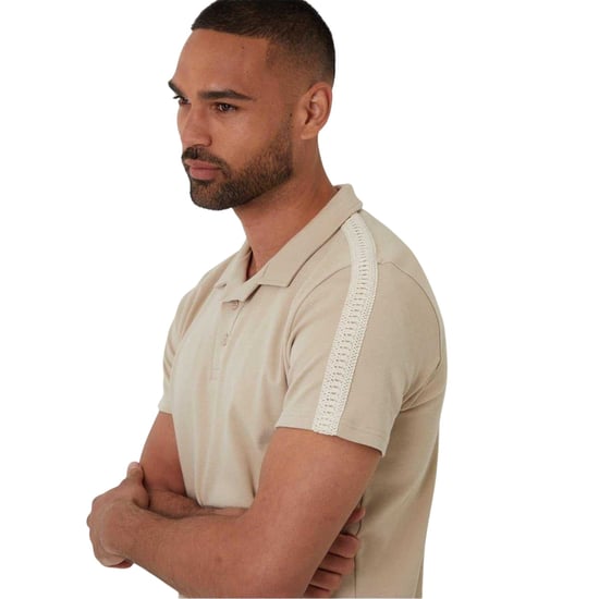 Threadbare - "Kirkby" Poloshirt für Herren (Steinfarben) - Image 4