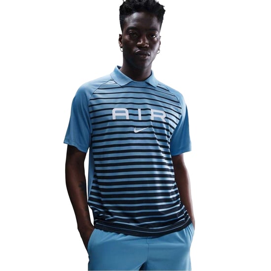 Nike - "Air" Poloshirt für Herren, Stripes (Blau) - Image 1