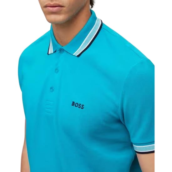 Boss - "Paddy Euro" Poloshirt für Herren (Türkis/Aquablau) - Image 3