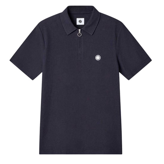 Pretty Green - "Islington" Poloshirt für Herren, mit kurzem Reißverschluss, Regulär (Marine) - Image 1