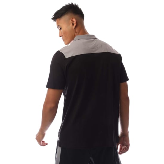 Sondico - "Precision" Poloshirt für Herren, Mit Kragen (Schwarz/Holzkohle) - Image 3